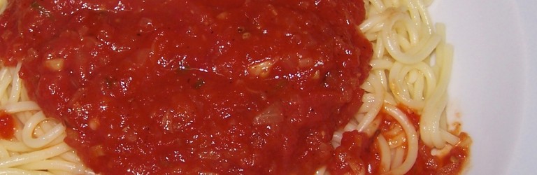 domates soslu spaghetti